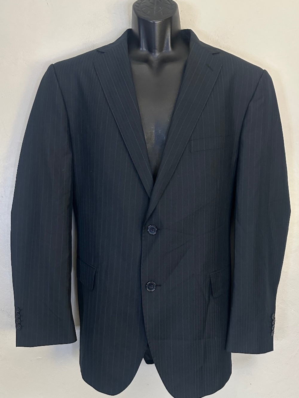 Salvatore Exte Striped Blazer EU 54R / US 44R Gently worn 65% polyester/35% visc
